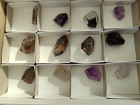 Polished Mixed Selection Quartz Crystals x 12 from Madagascar