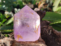 Polished Window Amethyst Quartz Crystals x 6 From Akansobe, Madagascar