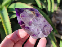 Polished Window Amethyst Quartz Crystals x 6 From Akansobe, Madagascar