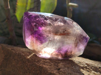 Polished Window Amethyst Quartz Crystals x 6 From Akansobe, Madagascar