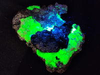 Natural Hyalite Opal Specimens with Black Tourmaline, Smokey Quartz on Feldspar x 1 From Erongo, Namibia