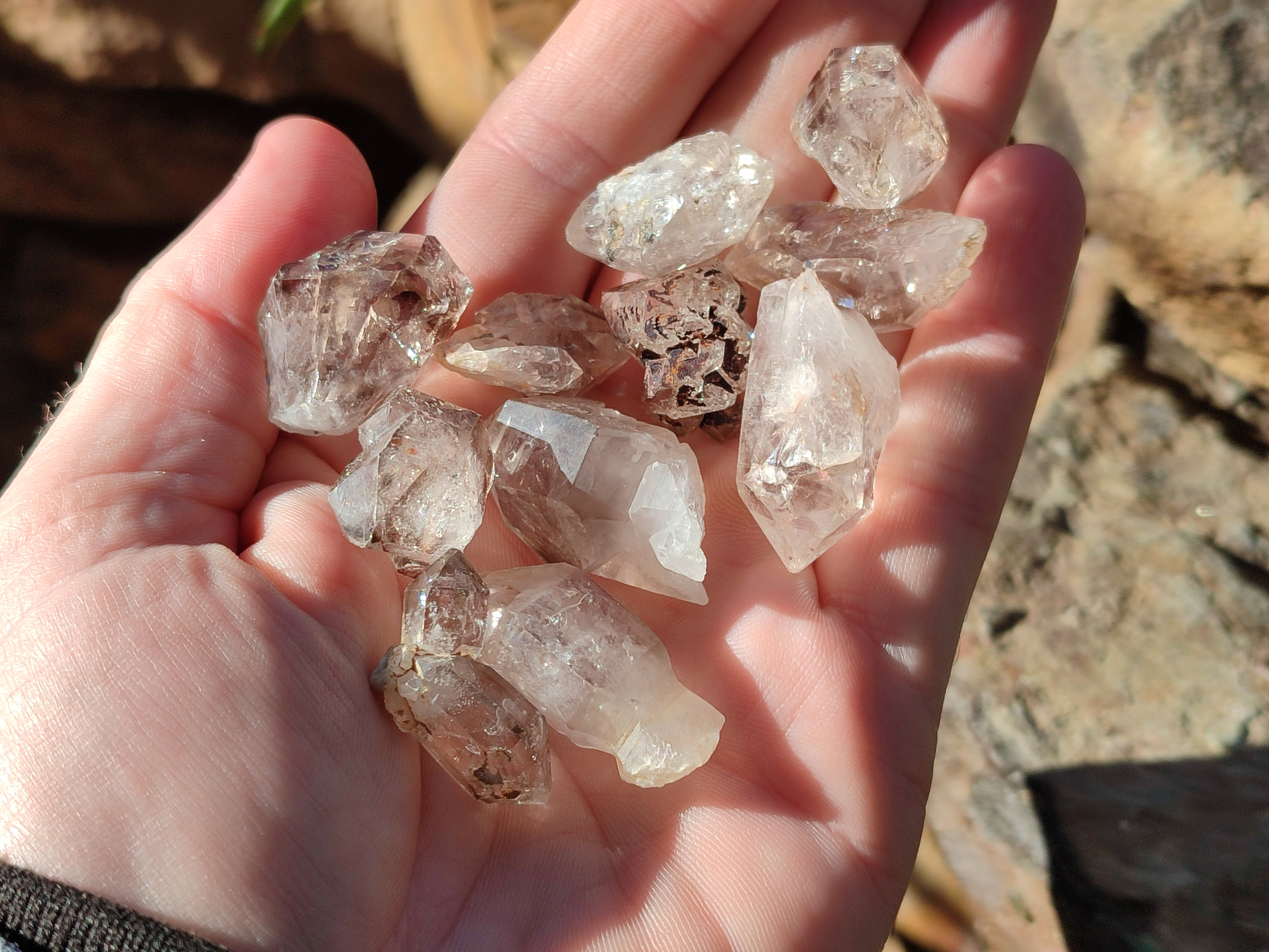 Natural Single Quartz Crystals x 70 From Brandberg, Namibia - Toprock Gemstones and Minerals 