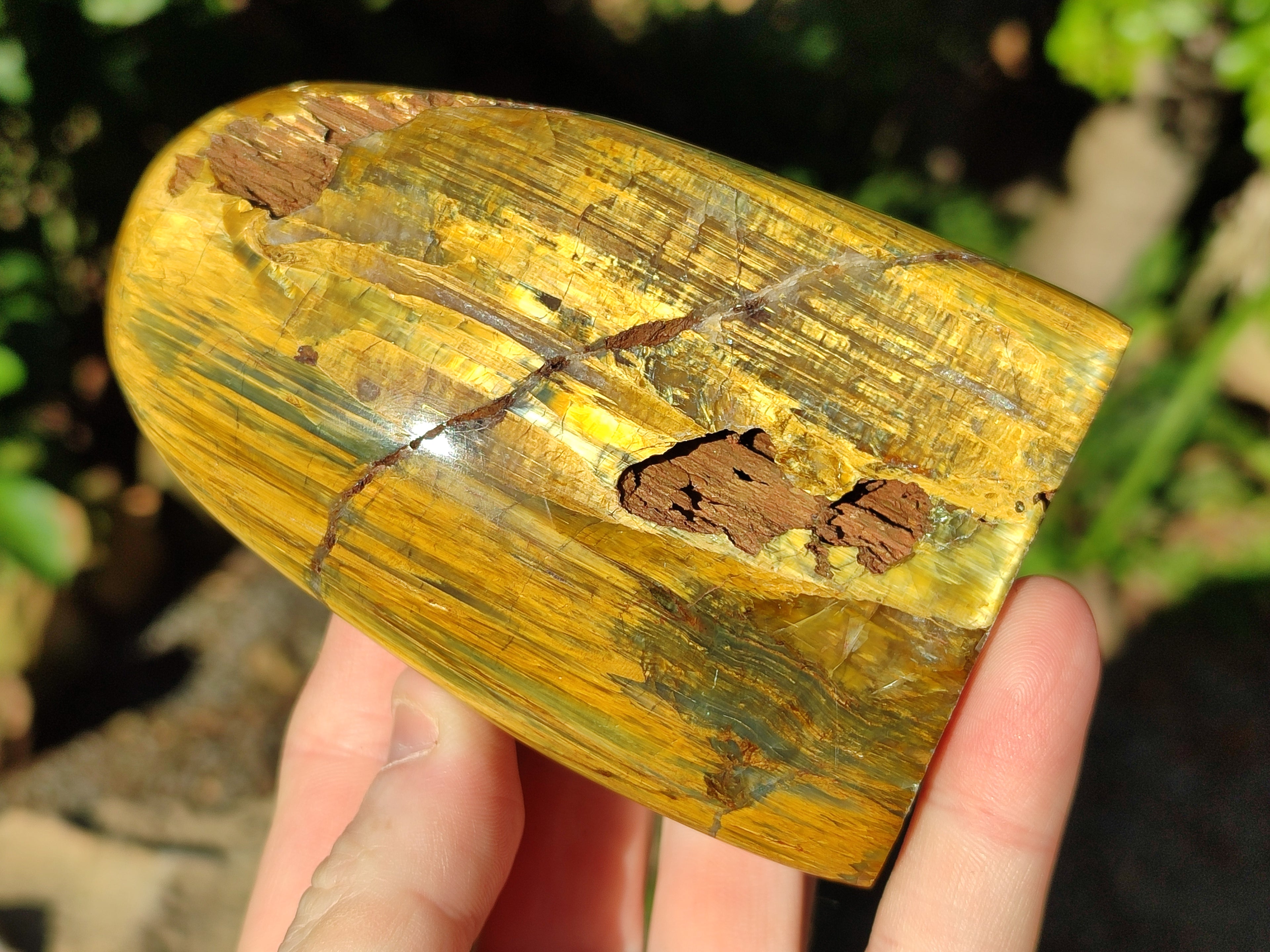 Polished Neolite Standing Free Forms x 3 From Prieska, South Africa - Toprock Gemstones and Minerals 