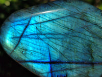 Polished Labradorite Standing Free Forms x 3 From Tulear, Madagascar