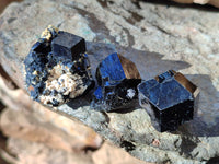 Natural Schorl Black Tourmaline Specimens with Hyalite Opal x 20 From Erongo, Namibia