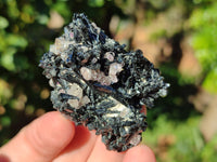 Natural Schorl Black Tourmaline Specimens with Hyalite Opal x 20 From Erongo, Namibia