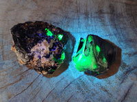 Natural Schorl Black Tourmaline Specimens with Hyalite Opal x 20 From Erongo, Namibia