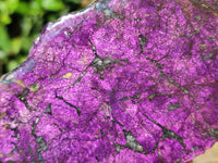 Polished Purpurite Coated with Resin On One Side x 3 From Erongo, Namibia
