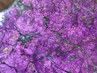 Polished Purpurite Coated with Resin On One Side x 3 From Erongo, Namibia