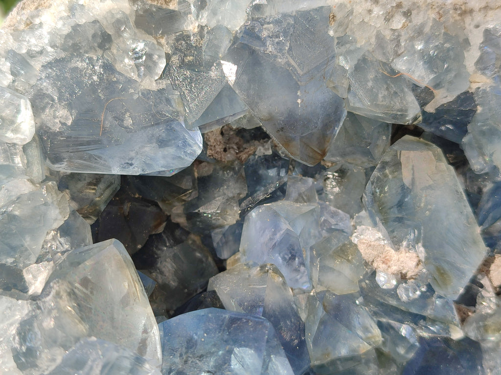Natural Celestite Geode Specimens x 1 From Sakoany, Madagascar - Toprock Gemstones and Minerals 