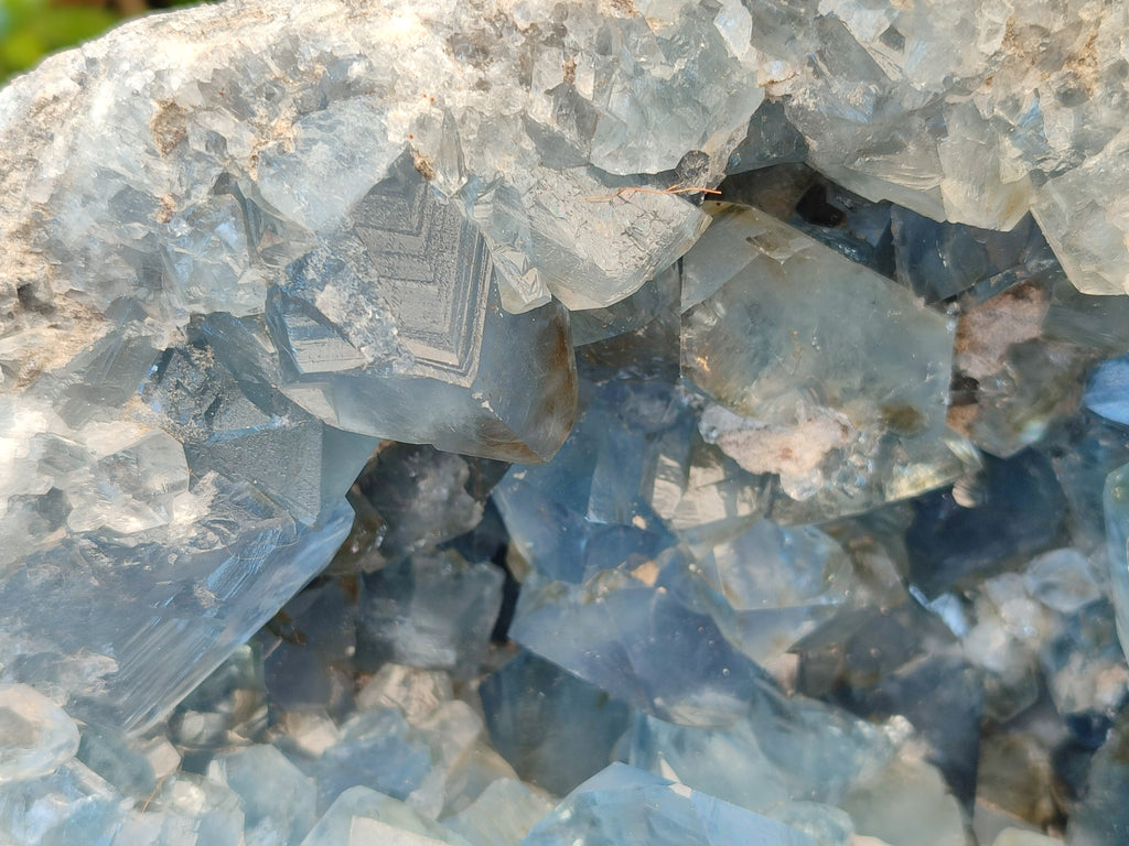 Natural Celestite Geode Specimens x 1 From Sakoany, Madagascar - Toprock Gemstones and Minerals 