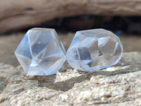 Polished Double Terminated Quartz Crystals x 35 From Madagascar