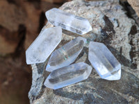 Polished Double Terminated Quartz Crystals x 35 From Madagascar