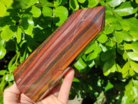 Polished Banded Tiger Iron Tower x 1 From Northern Cape, South Africa