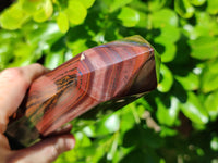 Polished Banded Tiger Iron Tower x 1 From Northern Cape, South Africa