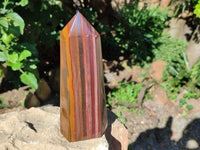 Polished Banded Tiger Iron Tower x 1 From Northern Cape, South Africa