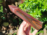 Polished Banded Tiger Iron Tower x 1 From Northern Cape, South Africa