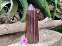 Polished Banded Tiger Iron Tower x 1 From Northern Cape, South Africa