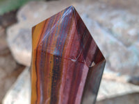 Polished Banded Tiger Iron Tower x 1 From Northern Cape, South Africa