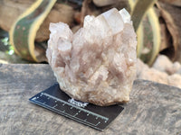 Natural Phantom Quartz Clusters x 2 From Luena, Congo