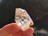 Natural Single Quartz Crystals with Ehydro Bubbles x 35 From Brandberg, Namibia
