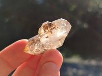 Natural Single Quartz Crystals with Ehydro Bubbles x 35 From Brandberg, Namibia