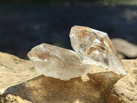 Natural Single Quartz Crystals with Ehydro Bubbles x 35 From Brandberg, Namibia