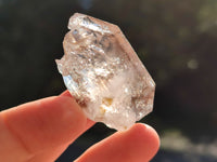 Natural Single Quartz Crystals with Ehydro Bubbles x 35 From Brandberg, Namibia
