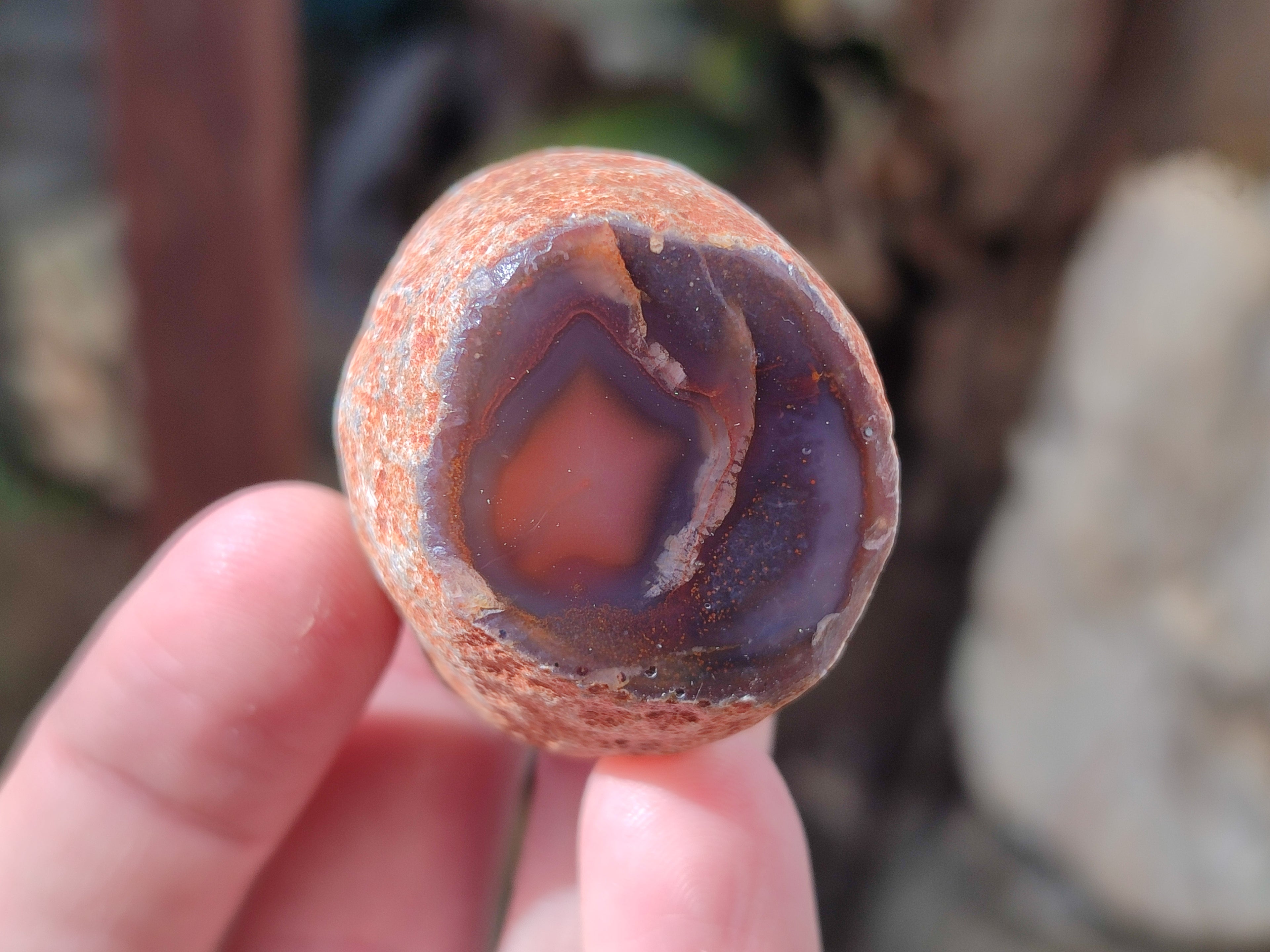 Polished On One Side Red Sashe River Agate Nodules x 35 From Zimbabwe - Toprock Gemstones and Minerals 