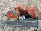 Polished On One Side Red Sashe River Agate Nodules x 35 From Zimbabwe - Toprock Gemstones and Minerals 