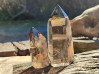 Polished Smokey Quartz Crystals x 6 From Madagascar