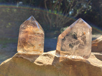 Polished Smokey Quartz Crystals x 6 From Madagascar