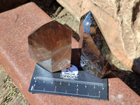 Polished Smokey Quartz Crystals x 6 From Madagascar