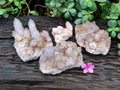 Natural Smokey Cactus Spirit Quartz Clusters x 4 From South Africa - Toprock Gemstones and Minerals 