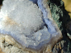 Natural Blue Lace Agate Geode Specimens x 3 From Nsanje, Malawi - Toprock Gemstones and Minerals 