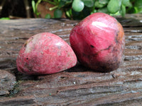 Polished Rhodonite Free Forms x 6 From Rhusinga, Zimbabwe