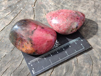 Polished Rhodonite Free Forms x 6 From Rhusinga, Zimbabwe