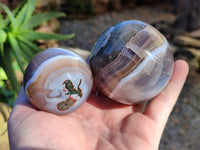 Polished Red Sashe River Agate Sphere's x 4 From Zimbabwe