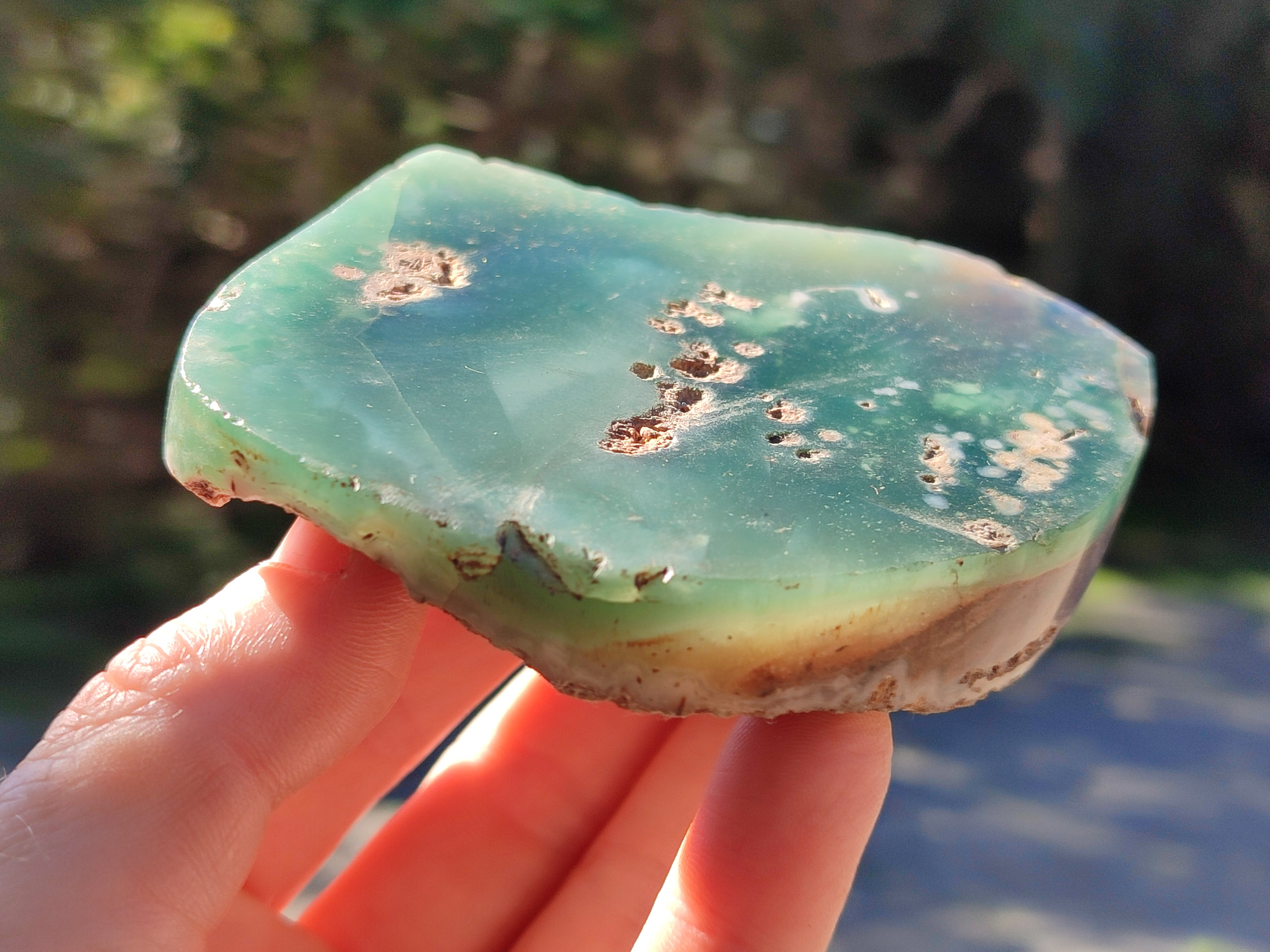 Polished On One Side Emerald Mtorolite Plates x 4 From Mutorashanga, Zimbabwe - Toprock Gemstones and Minerals 