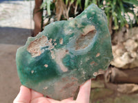 Polished On One Side Emerald Mtorolite Plates x 4 From Mutorashanga, Zimbabwe