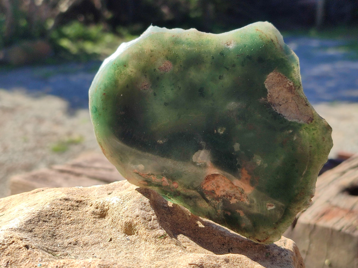 Polished On One Side Emerald Mtorolite Plates x 4 From Mutorashanga, Zimbabwe - Toprock Gemstones and Minerals 