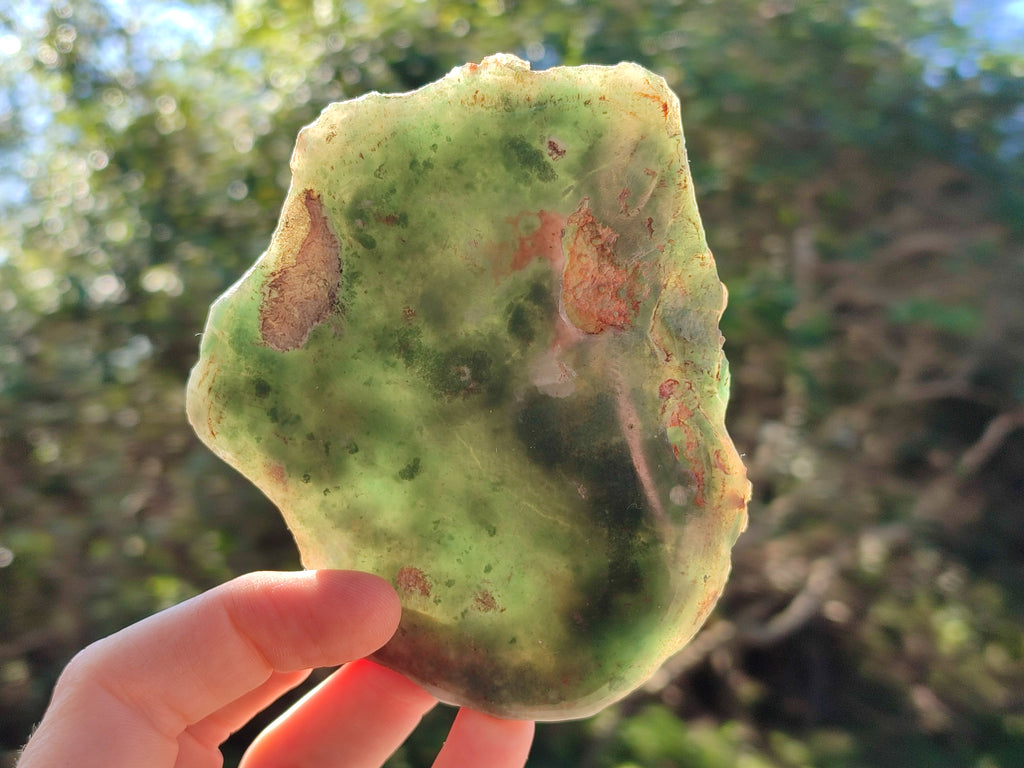 Polished On One Side Emerald Mtorolite Plates x 4 From Mutorashanga, Zimbabwe - Toprock Gemstones and Minerals 