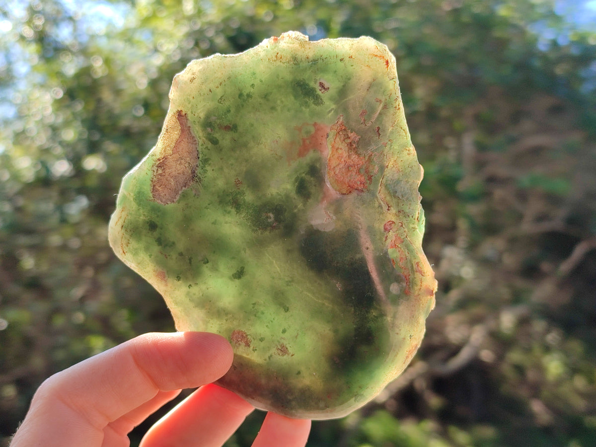 Polished On One Side Emerald Mtorolite Plates x 4 From Mutorashanga, Zimbabwe - Toprock Gemstones and Minerals 
