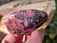 Polished Rhodonite Free Forms x 6 From Rhusinga, Zimbabwe - Toprock Gemstones and Minerals 