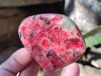 Polished Rhodonite Free Forms x 6 From Rhusinga, Zimbabwe - Toprock Gemstones and Minerals 