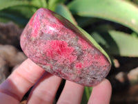 Polished Rhodonite Free Forms x 6 From Rhusinga, Zimbabwe - Toprock Gemstones and Minerals 
