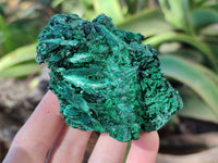 Natural Silky Malachite Specimens x 6 From Kasompe, Congo