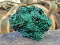 Natural Silky Malachite Specimens x 6 From Kasompe, Congo