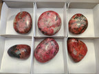 Polished Rhodonite Free Forms x 6 From Rhusinga, Zimbabwe - Toprock Gemstones and Minerals 