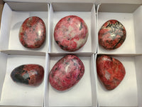Polished Rhodonite Free Forms x 6 From Rhusinga, Zimbabwe